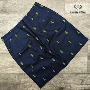 J. Crew Pineapple Mini Skirt Size 0